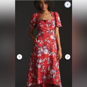 Anthropologie Maeve Puff Sleeve Dress